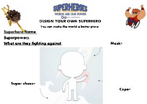 Design a superhero template